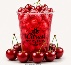 Cherry lemonade with fresh cherries